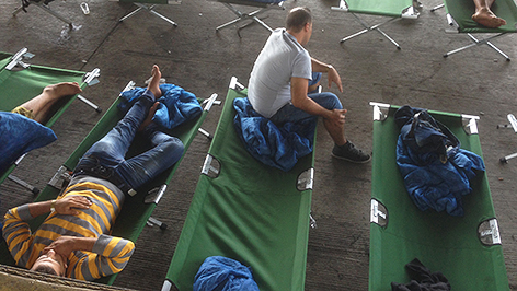 Flüchtlinge in Nickelsdorf
