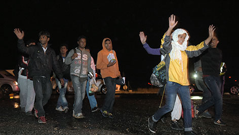 © APA/HERBERT P. OCZERET Flüchtlinge in Nickelsdorf