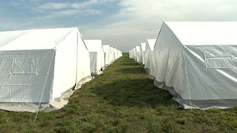 Flüchtlingssituation Nickelsdorf / Heiligenkreuz