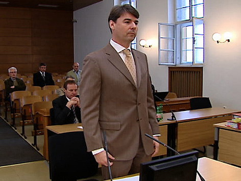 © ORF Hermann Gabriel vor Hypo-U-Ausschuss