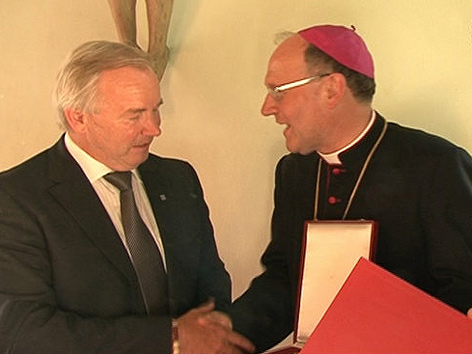 © ORF LH Gerhard Dörfler und Bischof Alois Schwarz