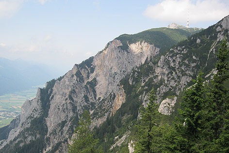 Dobratsch Rote Wand ORF Sender Jägersteig