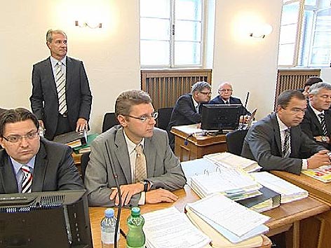 © ORF Birnbacher Prozess alle Angeklagten