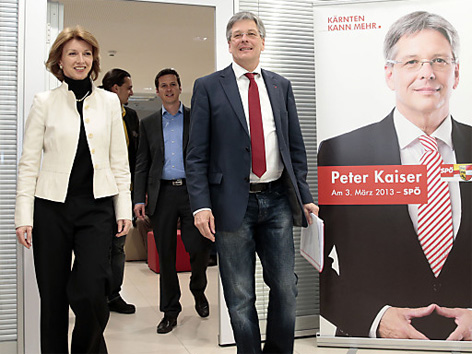 © APA/Gert Eggenberger Peter Kaiser und Gaby Schaunig