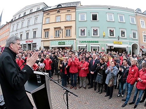 © APA/Gert Eggenberger SPÖ Wahlkampffinale in Villach