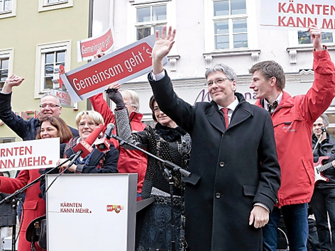© APA/gert Eggenberger SPÖ Wahlkampffinale in Villach