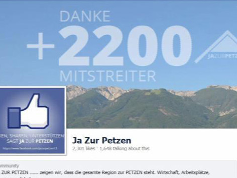 © ORF Unterschriftenliste für das Skigebiet Petzen