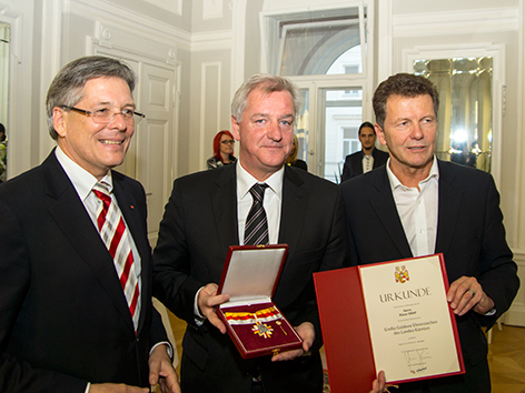 © ORF/Robert Schumann LH Peter Kaiser, Klaus Graf, LR Wolfgang Waldner