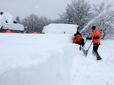 © ORF/Mursteiner Schneechaos ZAMG Prognose Statistik Jahrhunderschneefall