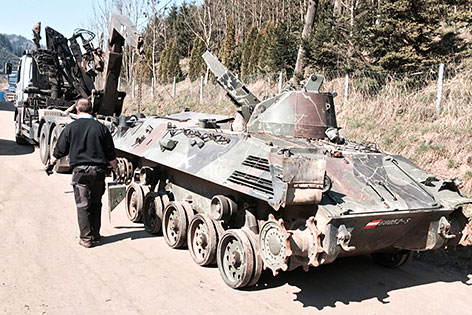 Panzer Bundesheer Verschrottung Kuttin