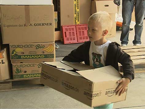 © ORF Bosnien Sammelzentrum Spenden Klagenfurt Hochwasser