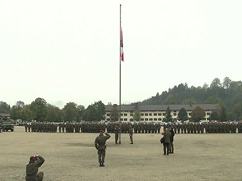 © ORF Kosovo Soldaten Verabschiedung