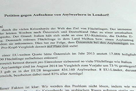 Asyl Asylwerber Flüchtlinge Unterkunft Lendorf Spittal Drohung facebook