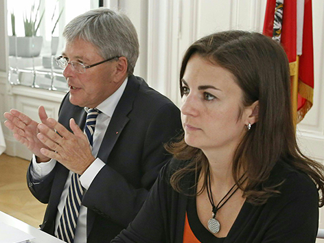 LH Peter Kaiser und Flüchtlingsbeauftragte Barbara Payer