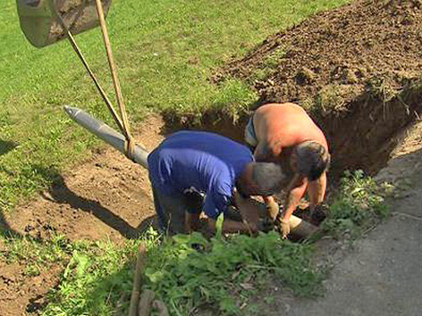 Baubeginn Asyl Zeltstadt Rottenstein