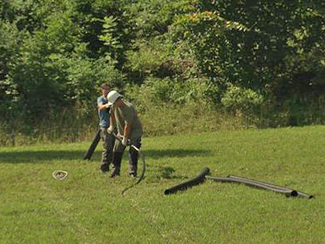 © ORF Baubeginn Asyl Zeltstadt Rottenstein