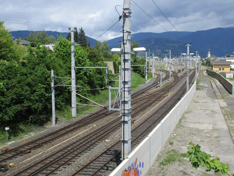 Bärensichtung Villach Gleise ÖBB Westbahnhof
