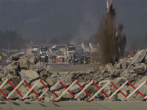 Flughafen Sanierung Rollbahn