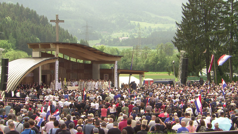 Loibacher Feld Bleiburg Treffen Gottesdienst Ustascha