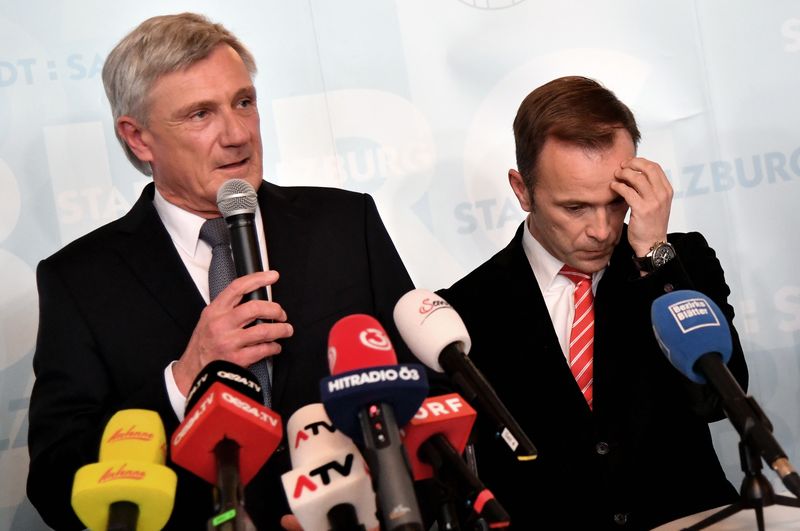 © APA/Barbara Gindl Harald Preuner (ÖVP) und Bernhard Auinger (SPÖ) bei Pressegespräch