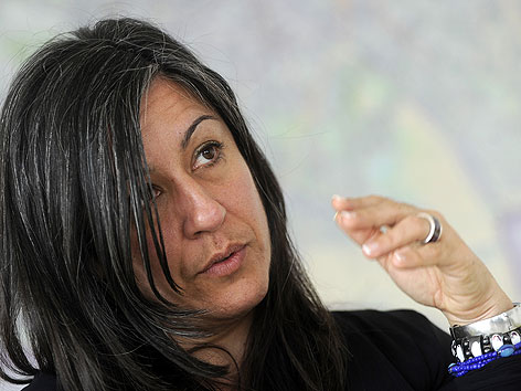 Verkehrsstadträtin Maria Vassilakou bei APA-Interview