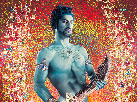 © PIERRE et GILLES. “EFRIT”, 2013. Model: Tony Ward. Plakat für den Life Ball 2013: Das amerikanische Model Tony Ward als Dschinn