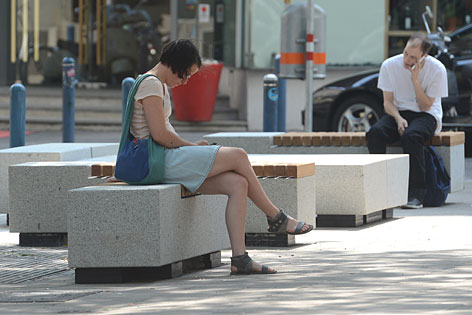 Sitzmöbel in der Mariahilfer Straße
