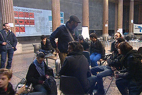 Flüchtlinge in Akademie der Bildenden Künste