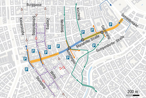 © Stadt Wien Grafik Mariahilfer Straße