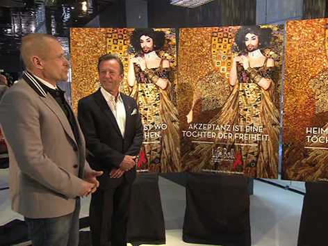 © ORF Wien Conchita auf Life Ball Plakat