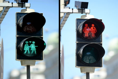 © APA / Roland Schlager Neue Wiener Ampelmännchen