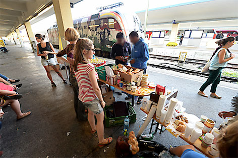 © APA/Schlager Hilfe am Westbahnhof
