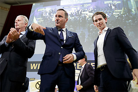 © APA/Hochmuth Mitterlehner, Juraczka, Kurz
