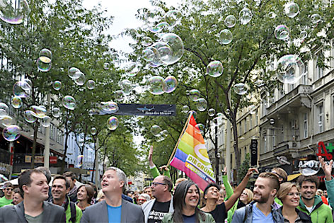 © APA/Neubauer Grüne auf der Mariahilfer Straße
