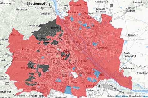 Karte Wien