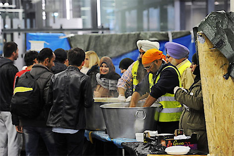 Flüchtlinge am Hauptbahnhof