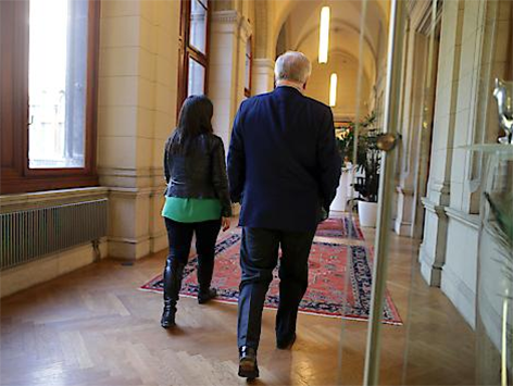 © APA/Georg Hochmuth Vizebürgermeisterin Maria Vassilakou (Grüne) und Bürgermeister Michael Häupl (SPÖ)