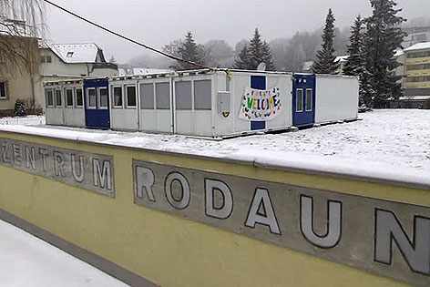 Container im Pfarrzentrum Rodaun